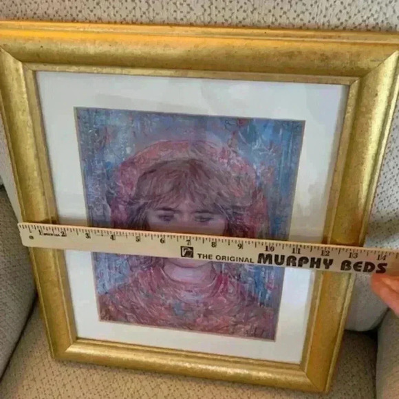 edna hibel coa prints reproduction  frame pair of 2 - Picture 3 of 12